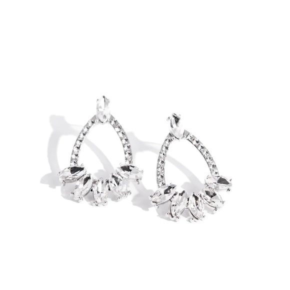 Experience Elegance - White Earrings - Picture 2 of 2